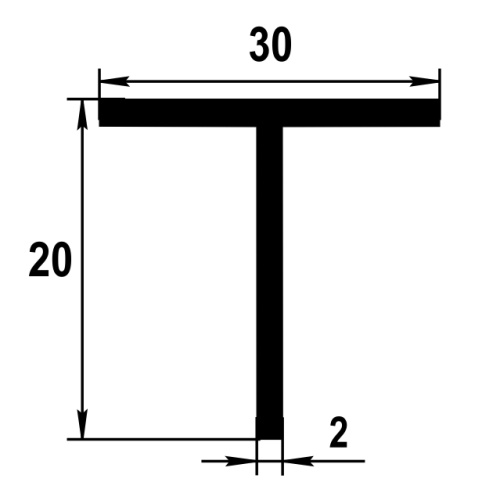 профиль Т - образный Тп 06